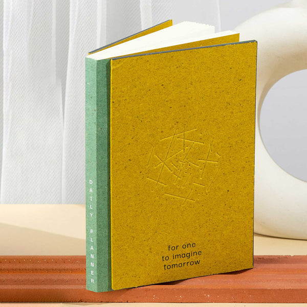 Daily Planner Diary | Banana Cotton Paper | 160 Pages | Yellow