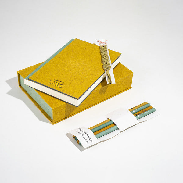 Stationary Set | Myriad Gift Hamper | Yellow | Pack of 8.