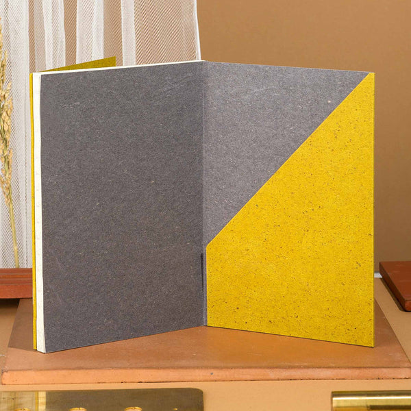 Grid Notebook | Banana Cotton Paper | A5 | 96 Pages | Yellow