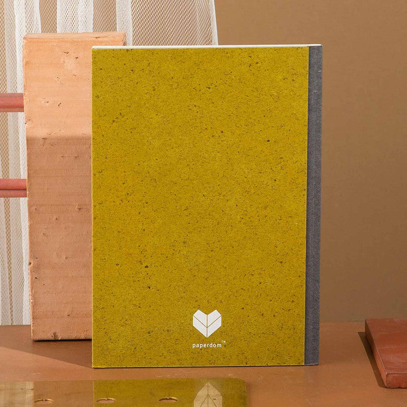 Grid Notebook | Banana Cotton Paper | A5 | 96 Pages | Yellow