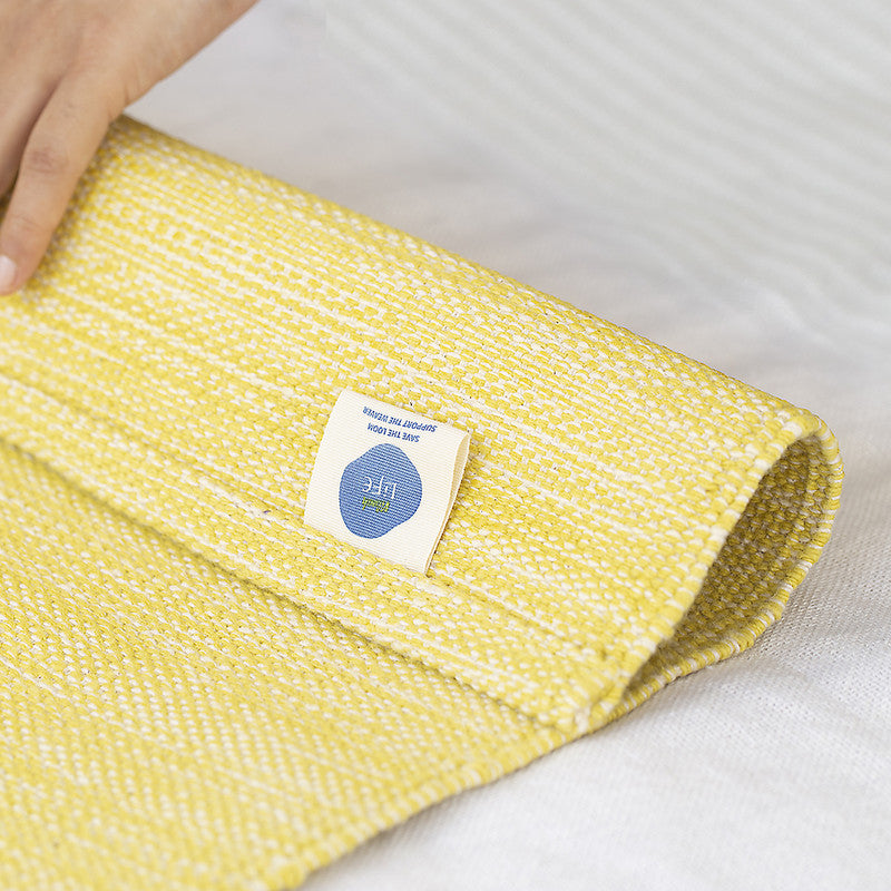 Cotton Yoga Mat | 0.5 mm | Yellow