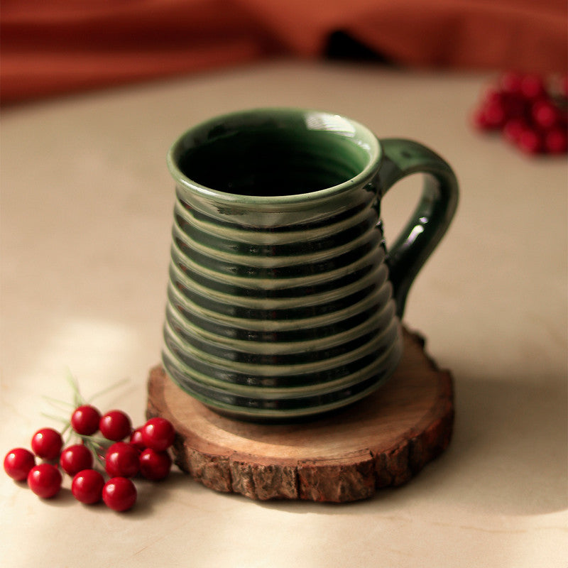 Stoneware Green Mug | Emerald
