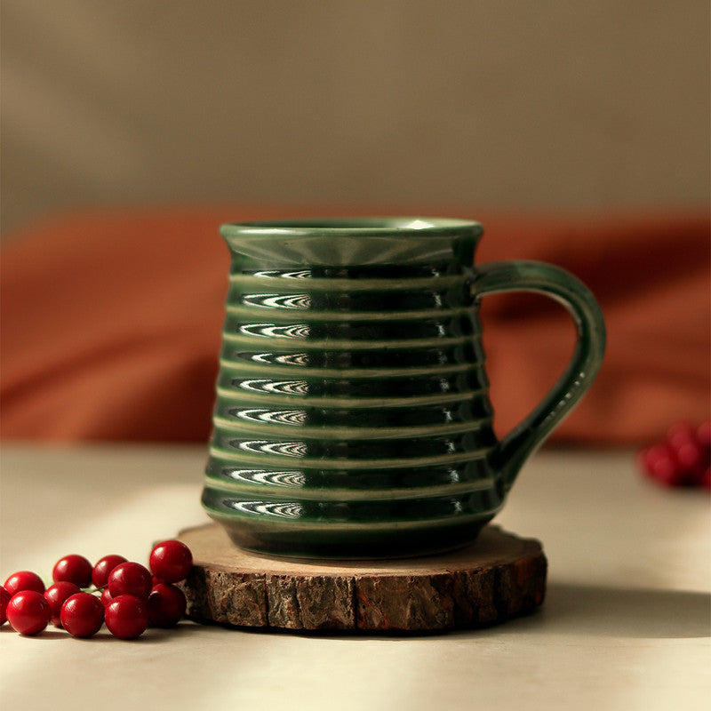 Stoneware Green Mug | Emerald