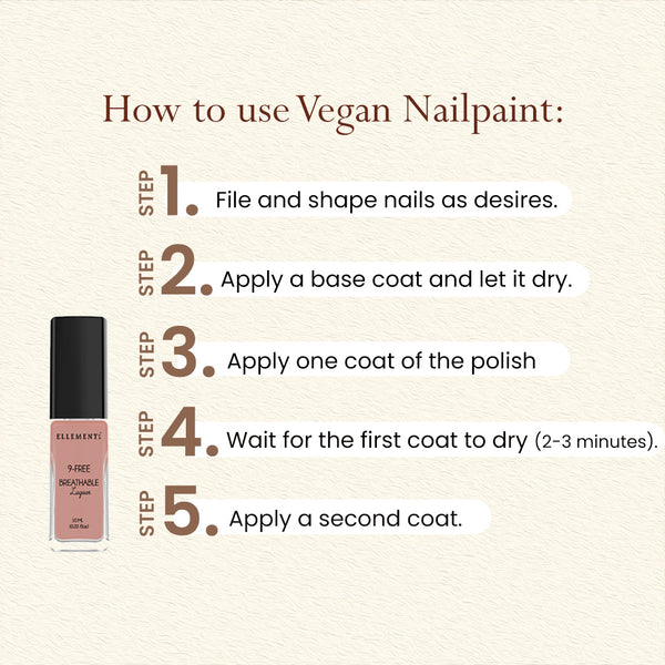 Skin Colour Nail Polish | Vegan | Desk to Dinner 9 | 10 ml