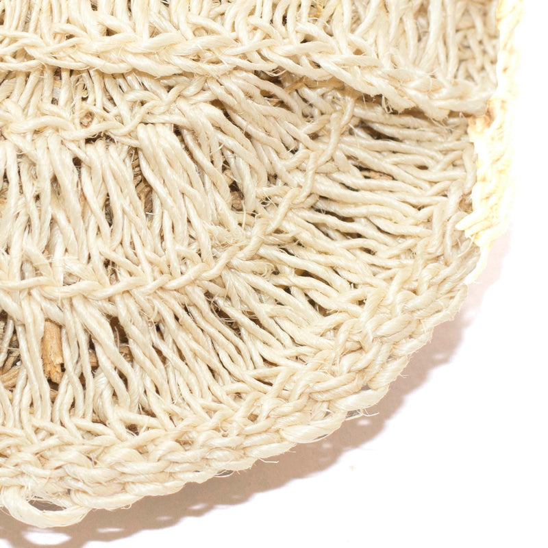 Natural Bath Scrubber | Vetiver Root & Sisal | Beige.