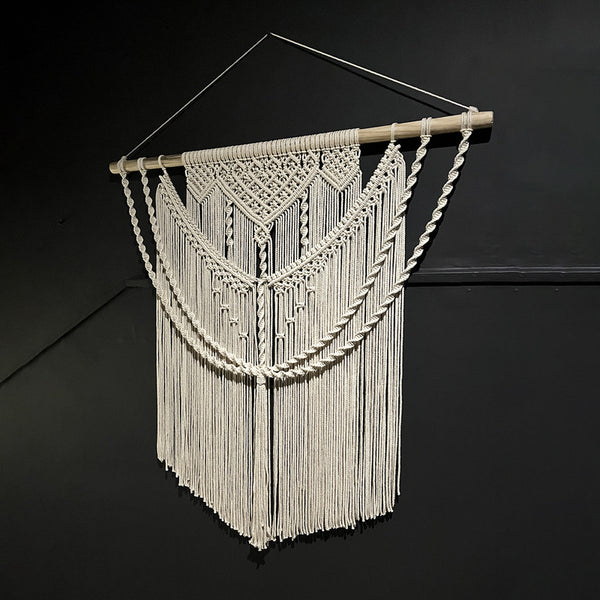 Macrame Wall Hanging | Cotton | Handcrafted | White