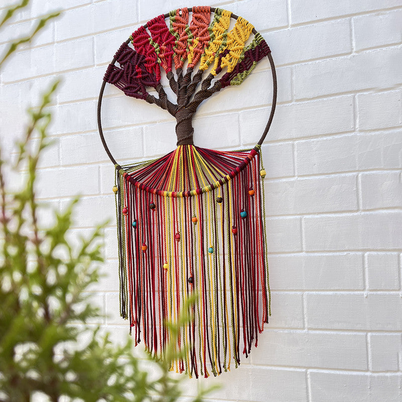 Macrame Wall Hanging | Cotton | Handcrafted | Multicolour