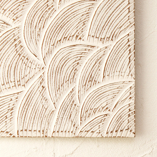 Wooden Wall Art | White | 30 cm