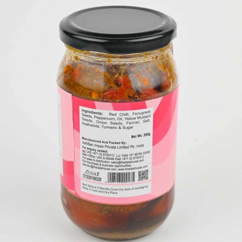 Natural Home Style Red Chilli Pickle | 350 g