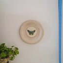 Decorative Wall Plate | Papier Mache | Beige & Blue