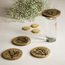 Wooden Coasters | Mango Wood | Brown | Set of 4