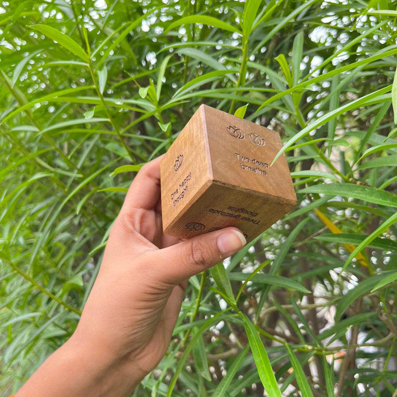 Wooden Dice | For Calmness & Relaxation | Brown