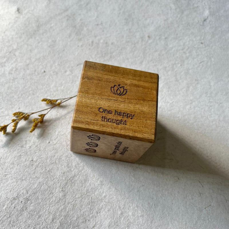 Wooden Dice | For Calmness & Relaxation | Brown