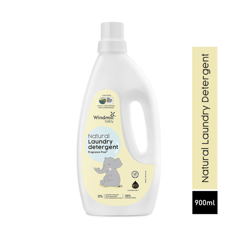 Baby Laundry Detergent | Natural & Fragrance Free | Liquid Cleanser | 900 ml