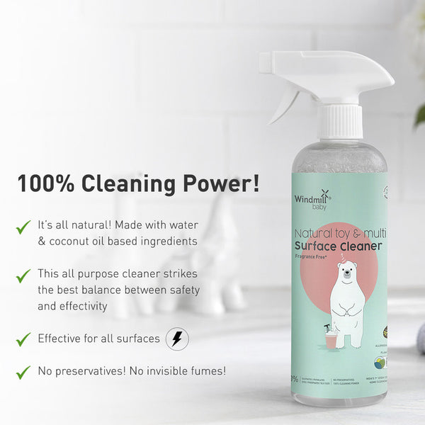 Natural Cleaning Kit | Laundry Detergent | Surface Floor Cleaner | Baby Safe| Set of 2