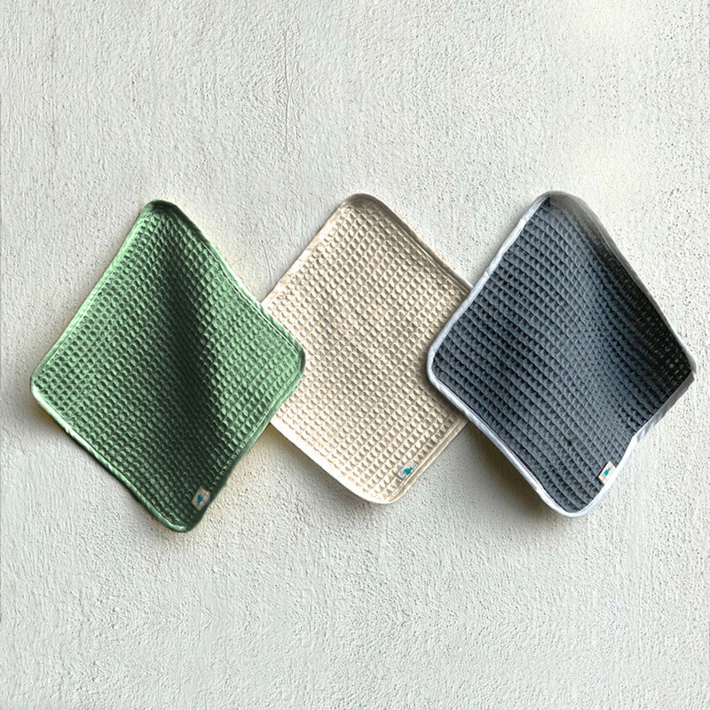 Organic Cotton Baby Wash Cloth | Set of 3