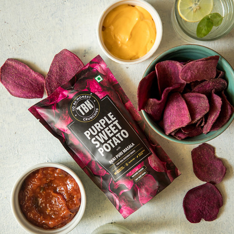 Purple Sweet Potato Chips | 75 g | Pack of 3