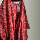 Summer Jacket for Women | Cotton Printed Kimono | Maroon | Free Size