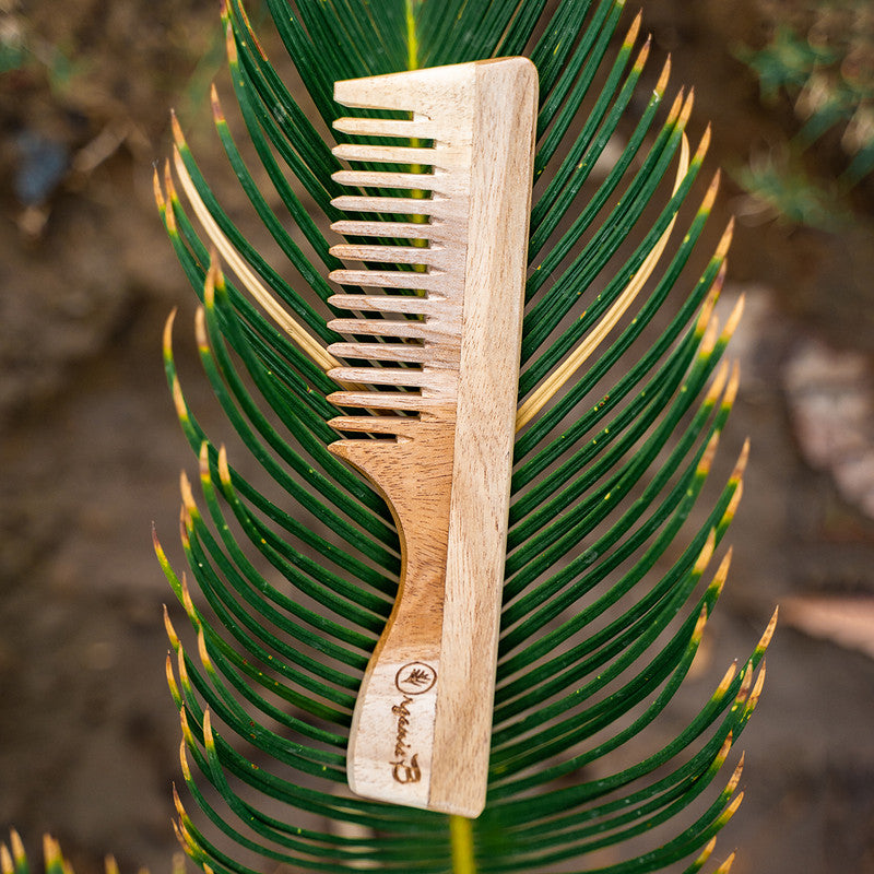 Neem Comb with Handle | Detangling