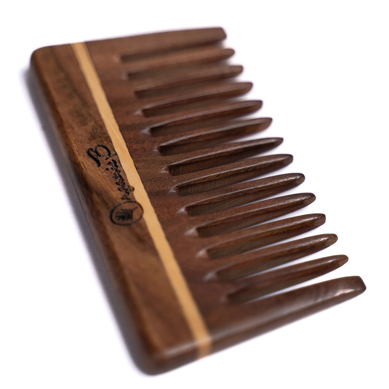 Wooden Comb | Rose Wood Comb | Wide Teeth | Shampoo & Detangling.