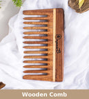 Wooden Comb | Rose Wood Comb | Wide Teeth | Shampoo & Detangling.