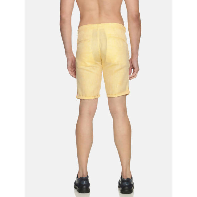 Hemp Slim Fit Shorts | Yellow