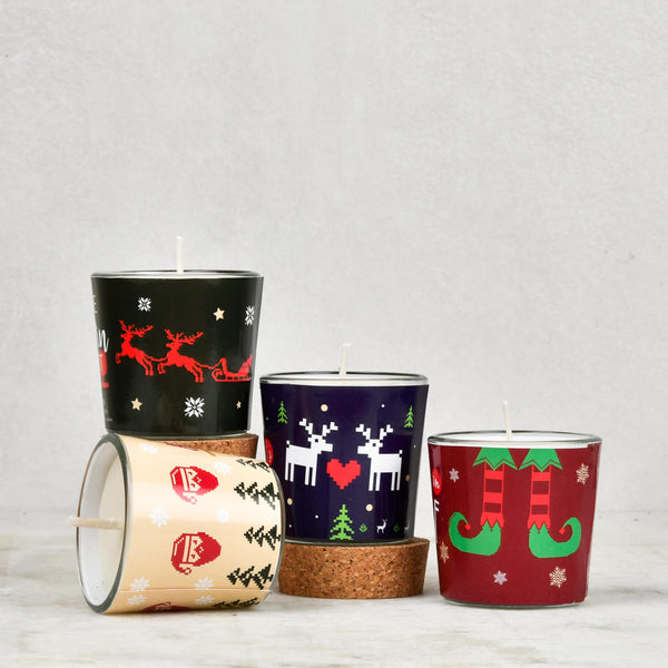 Scented Soy Wax Candles | Votive Candles | Set of 4