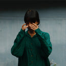 Handwoven Mulberry Silk Oversized Shirt | Green