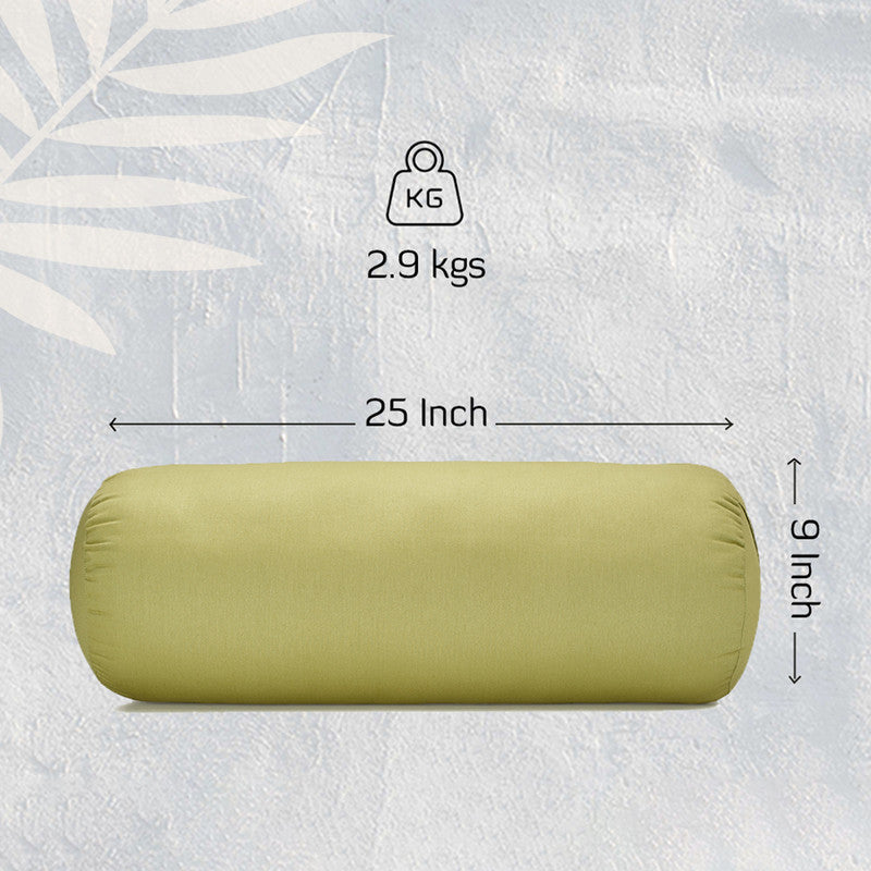 Cotton Yoga Bolster | Dark Grey