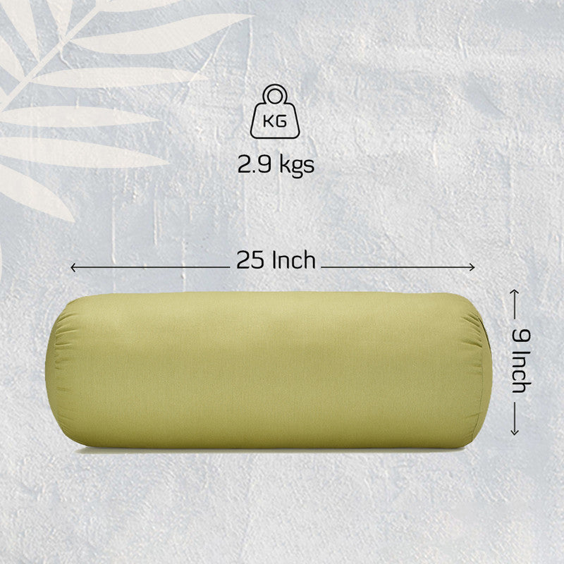 Cotton Yoga Bolster | Grey