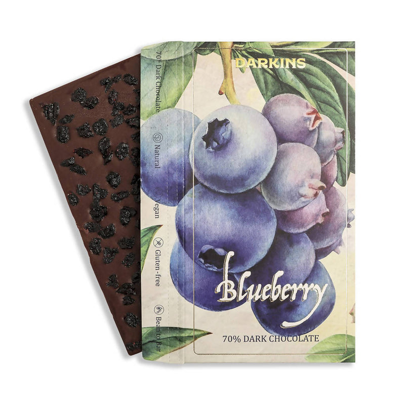 Dark Chocolate with Blueberries | Vegan | Pack of 2