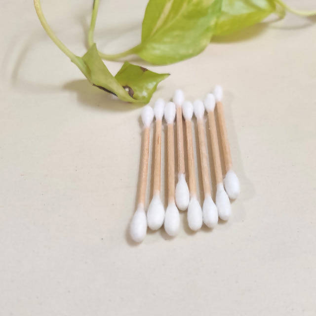 Bamboo Toothbrush | Pack Of 2 with Bamboo Earbuds / Swabs