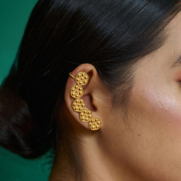 Brass Ear Cuffs | 22K Gold Plated