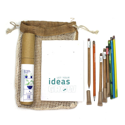 Stationary Kit | Seed Pens & Pencils | Notepad | Set of 10
