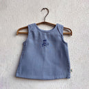 Organic Cotton Top and Pants Set for Baby | Jabla Set | Blue