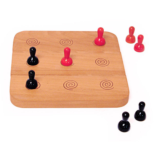 Handcrafted Wooden Six Men's Morris Game