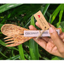 Handmade Coconut Wood Spoon and Fork Set of 2