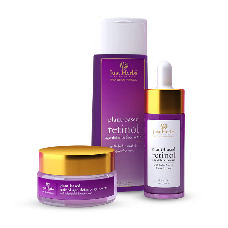 Retinol Age-Defence Kit | Plant Based | Set of 3