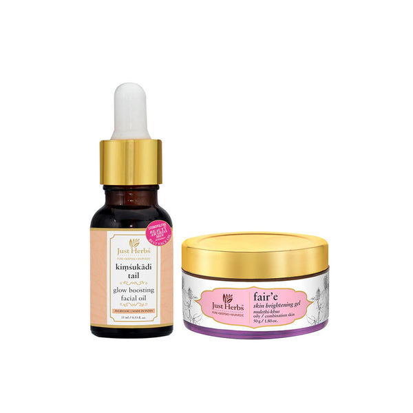 Glow Boosting Night-Routine for Oily And Combination Skin | Set of 2