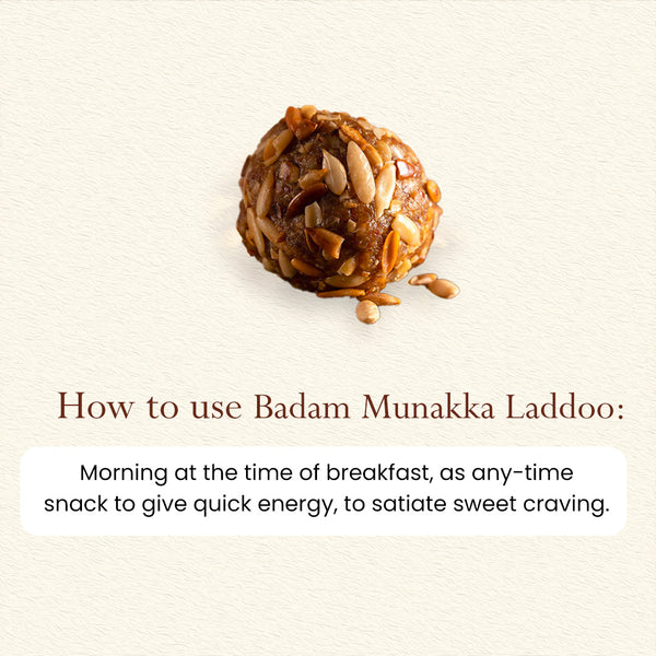 Badam Munakka Laddoo | Enhances Stamina | Pack of 6