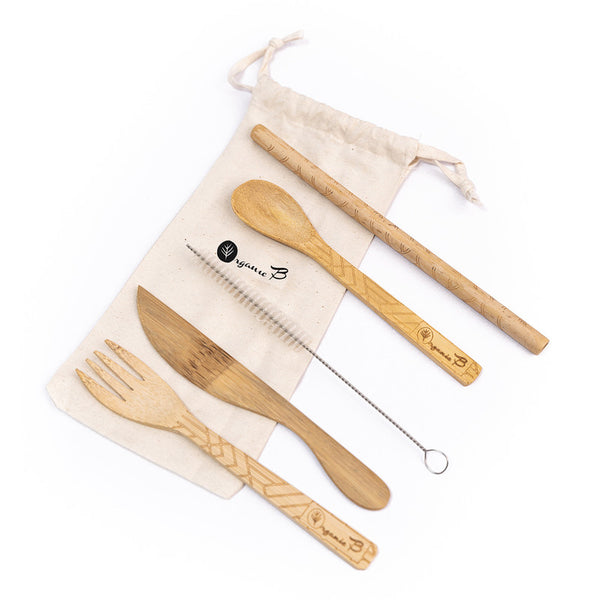 Bamboo Wood Cutlery Set