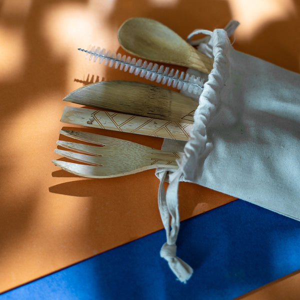 Bamboo Wood Cutlery Set