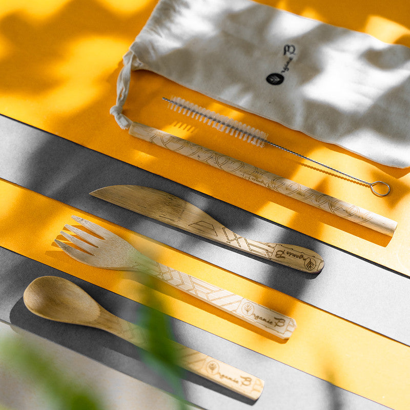 Bamboo Wood Cutlery Set