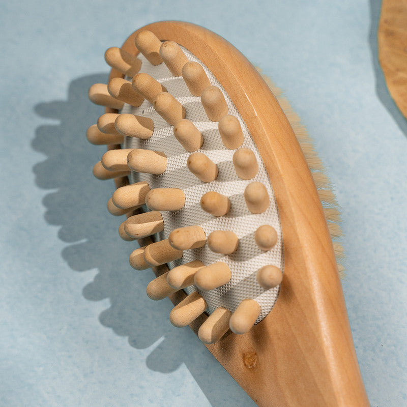 Wooden Dry Body Brush | Double Sided Brush | 2 In 1.