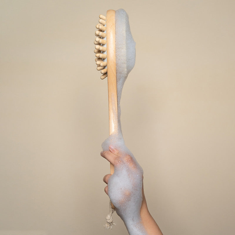 Wooden Dry Body Brush | Double Sided Brush | 2 In 1.