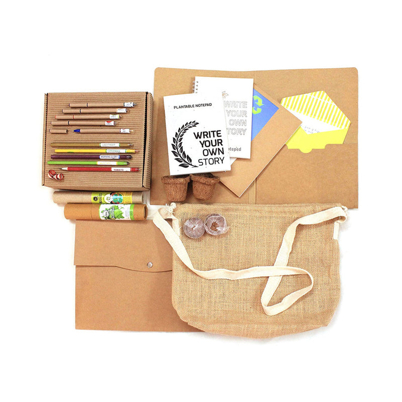 Festive Gift Hampers | Stationery Kit | Plantable Seed Pens | Set of 17