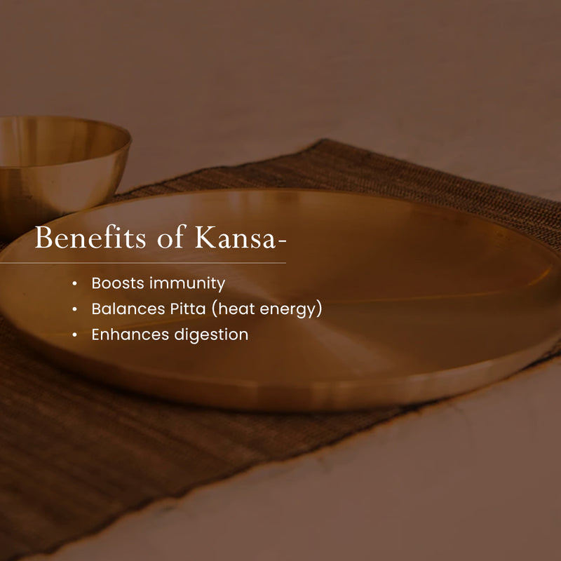 Bronze Utensils | Kansa Thali | 10.5 Inches.