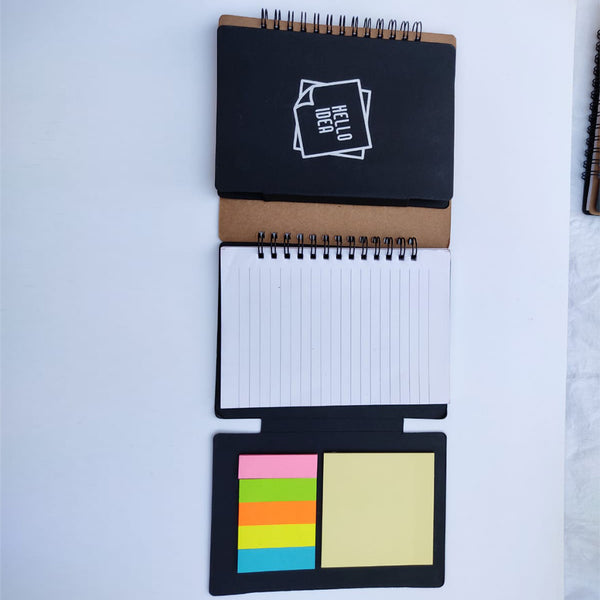 Recycled Paper Notebook | Colorful Sticky Note Strips and Sheets