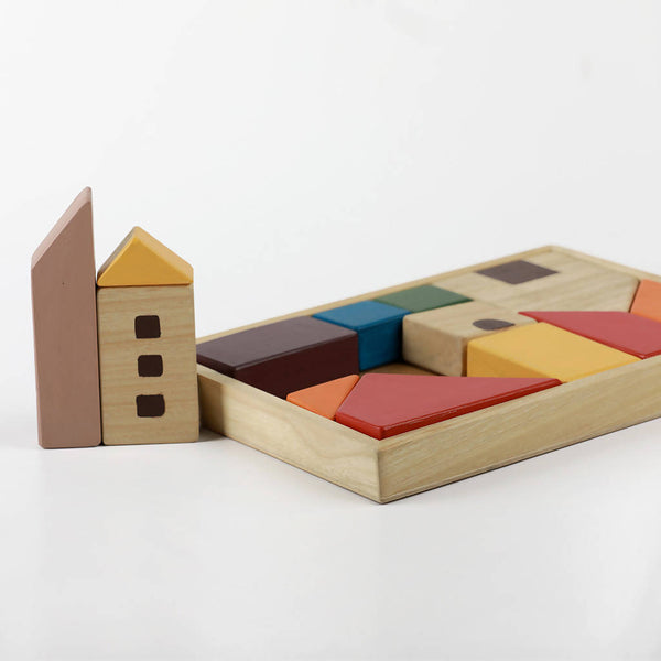 Birch and Bug Wooden Blocks for Kids | Birch House | Set of 2