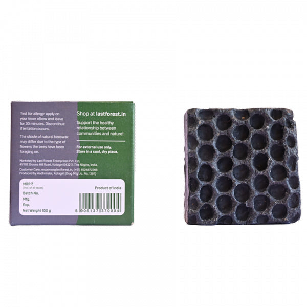 Soap Bar | Artisanal Handmade Beeswax Honeycomb | Charcoal | 100 g